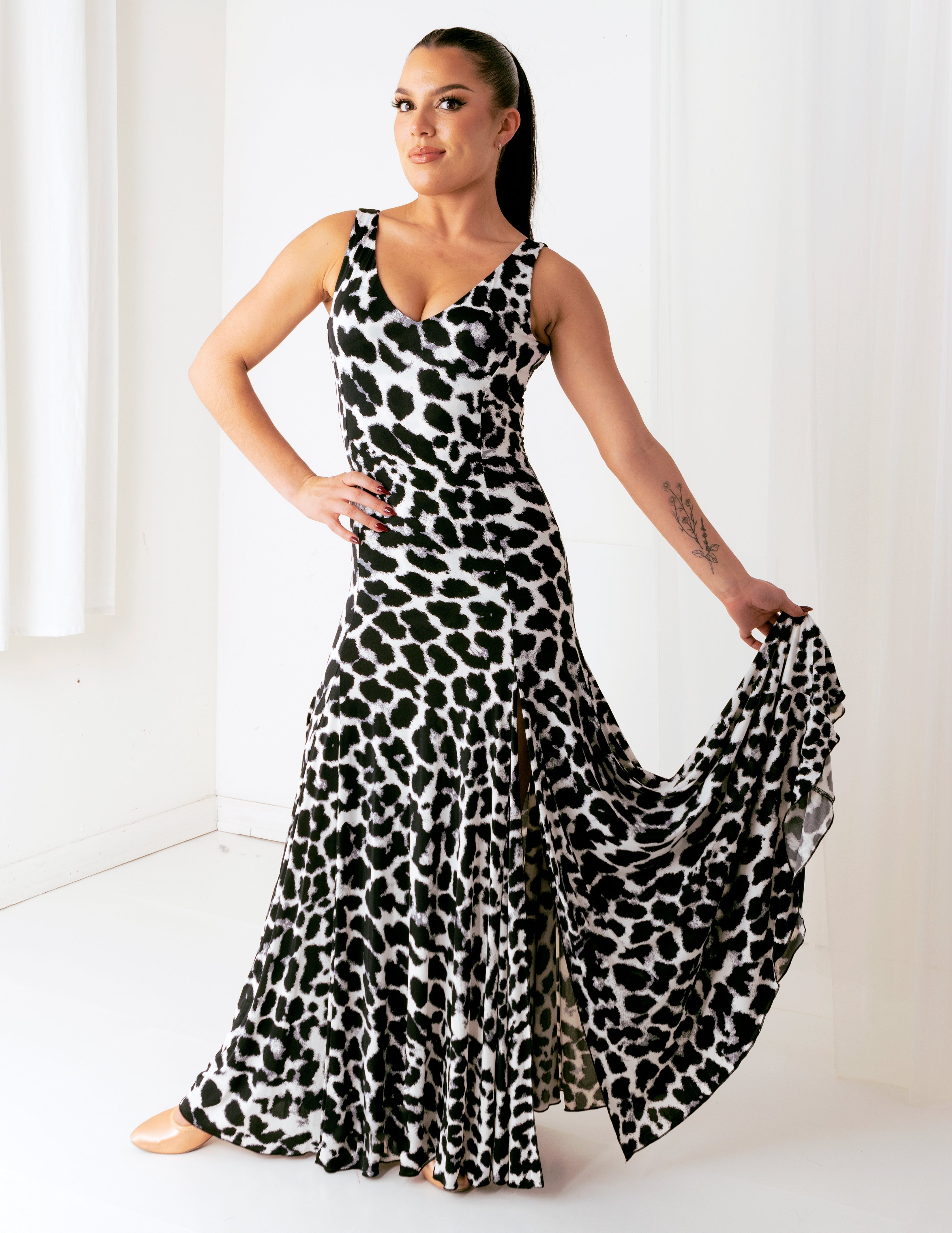 Regina Gown - Snow Leopard