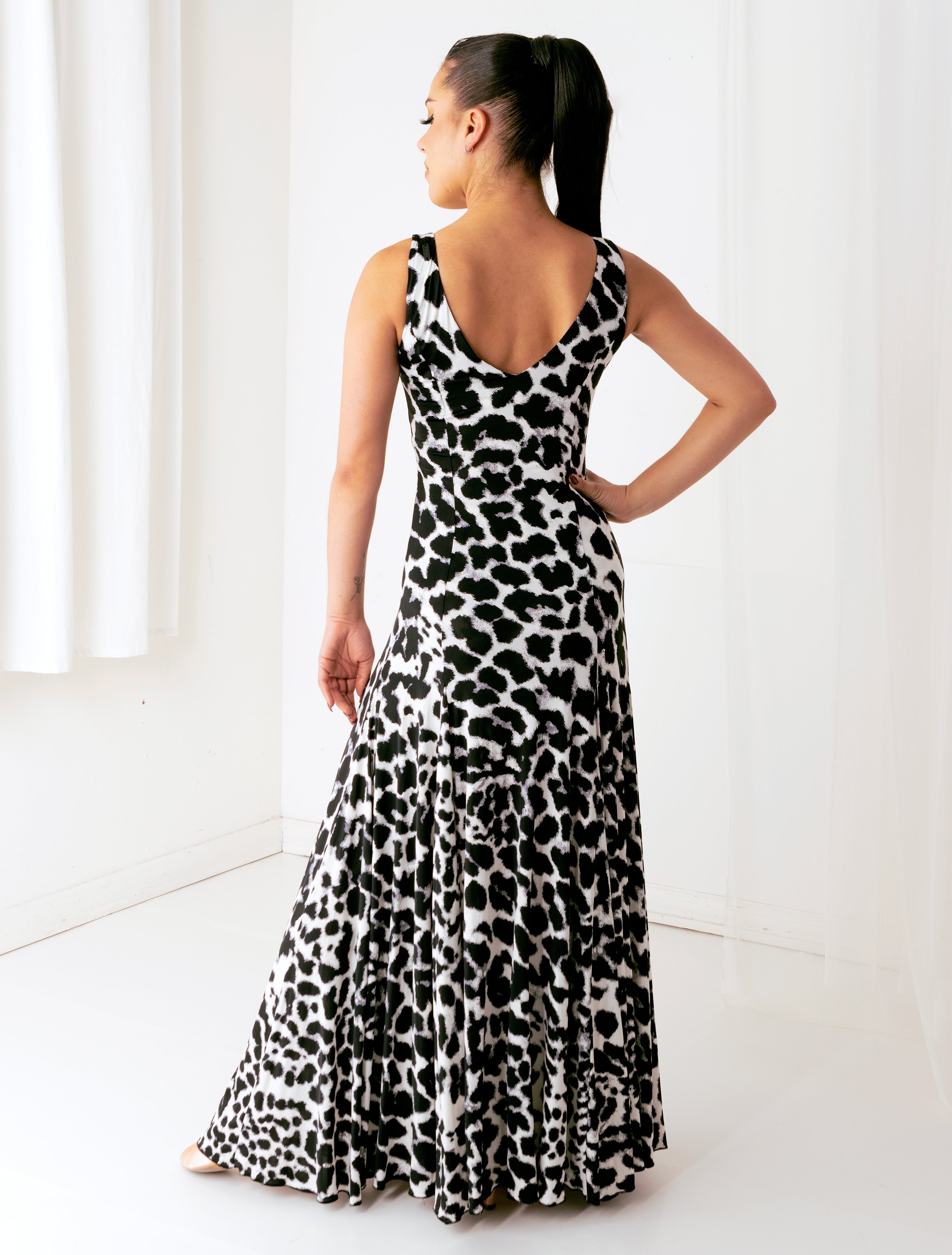 Regina Gown - Snow Leopard